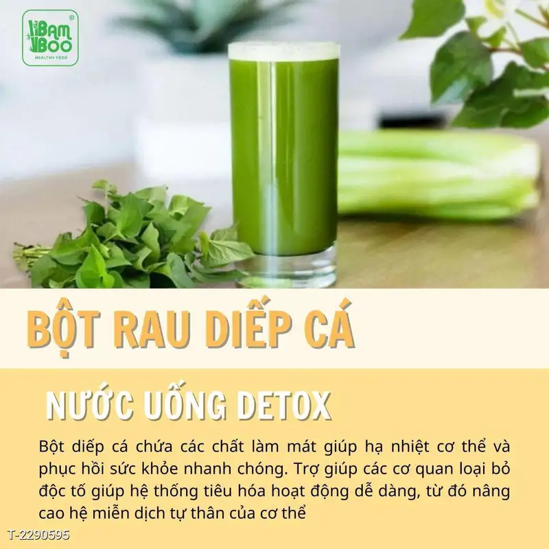 Bột Diếp Cá Sấy Lạnh Hữu Cơ Nguyên Chất