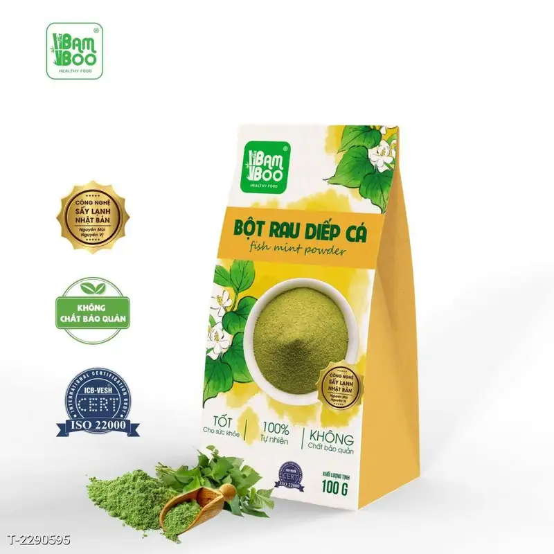 Bột Diếp Cá Sấy Lạnh Hữu Cơ Nguyên Chất