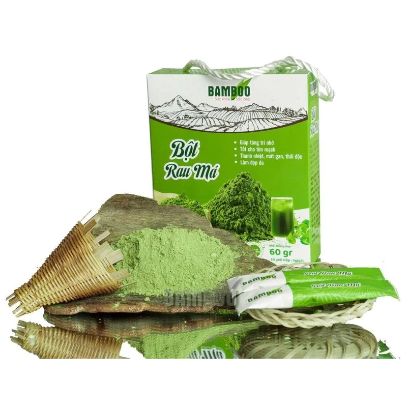 Bột rau má sấy lạnh hữu cơ nguyên chất