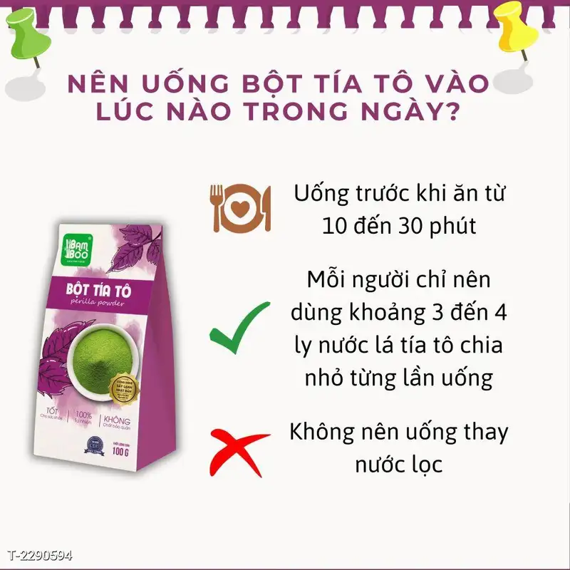 Bột Tía Tô Sấy Lạnh Hữu Cơ Nguyên Chất