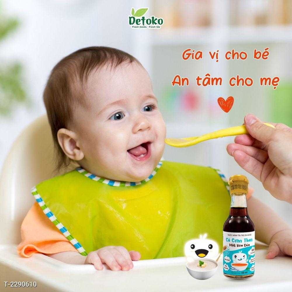 Nước Mắm Trẻ Em Cá Cơm Than Mật Hoa Dừa 40 Độ Đạm 60ml