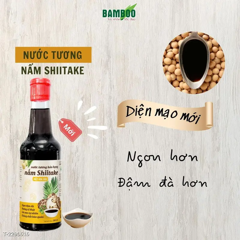 Nước tương Nấm Shiitake Mật Hoa Dừa Cao Cấp 300ml