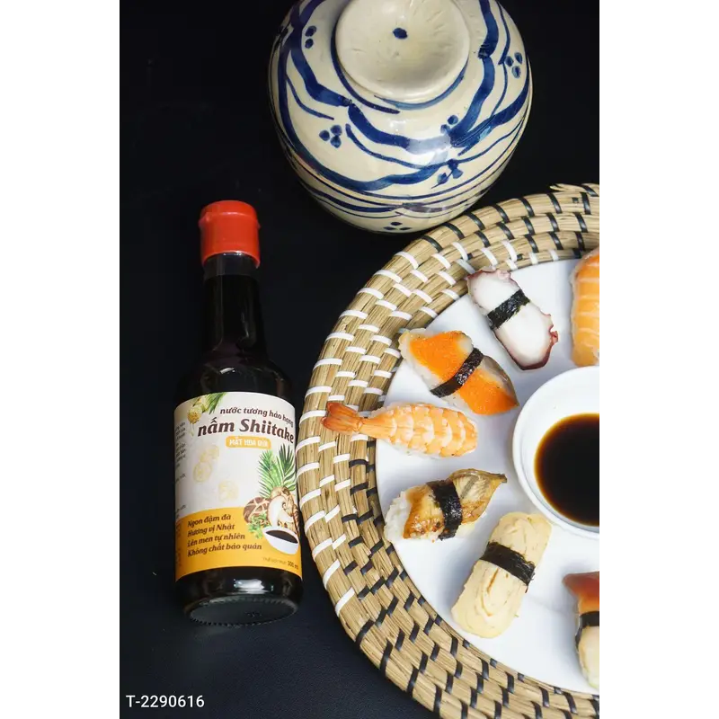 Nước tương Nấm Shiitake Mật Hoa Dừa Cao Cấp 300ml