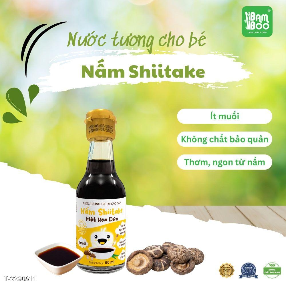 Nước tương trẻ em nấm shiitake mật hoa dừa 60ml