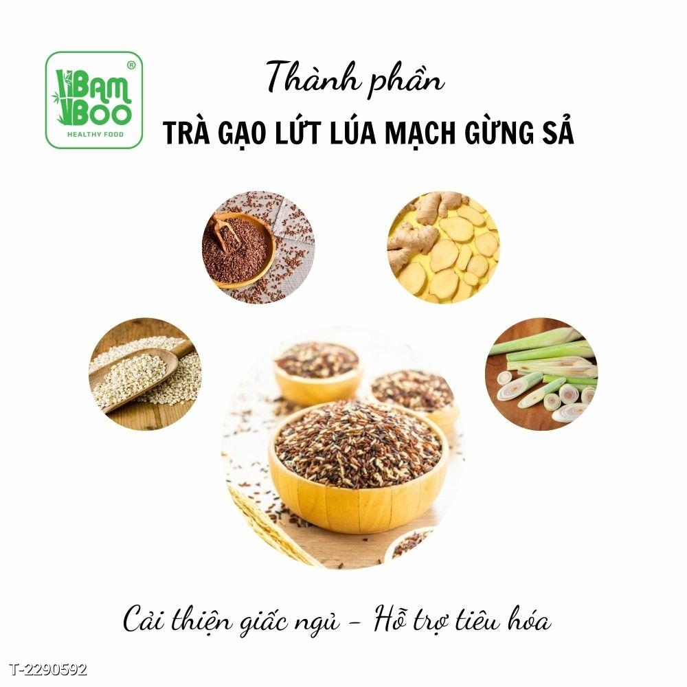 Trà gạo lứt lúa mạch gừng sả