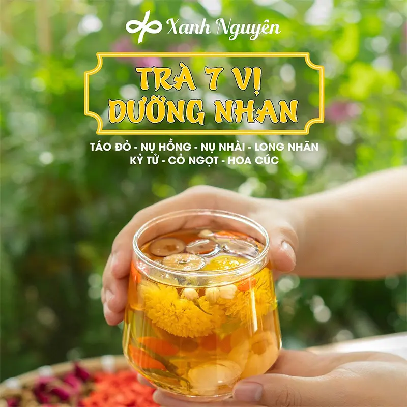 Trà dưỡng nhan 7 vị thảo mộc sáng da