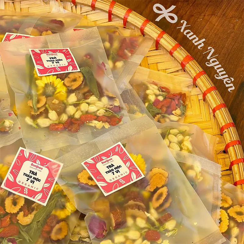 Trà dưỡng nhan 7 vị thảo mộc sáng da