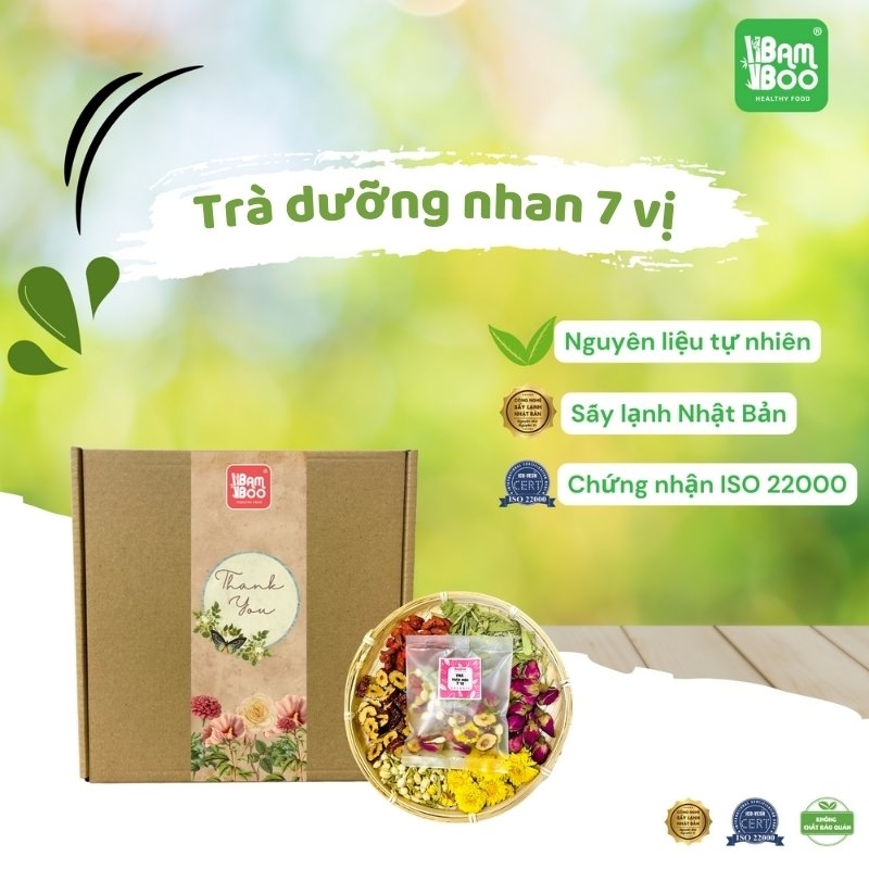 Trà dưỡng nhan 7 vị thảo mộc sáng da