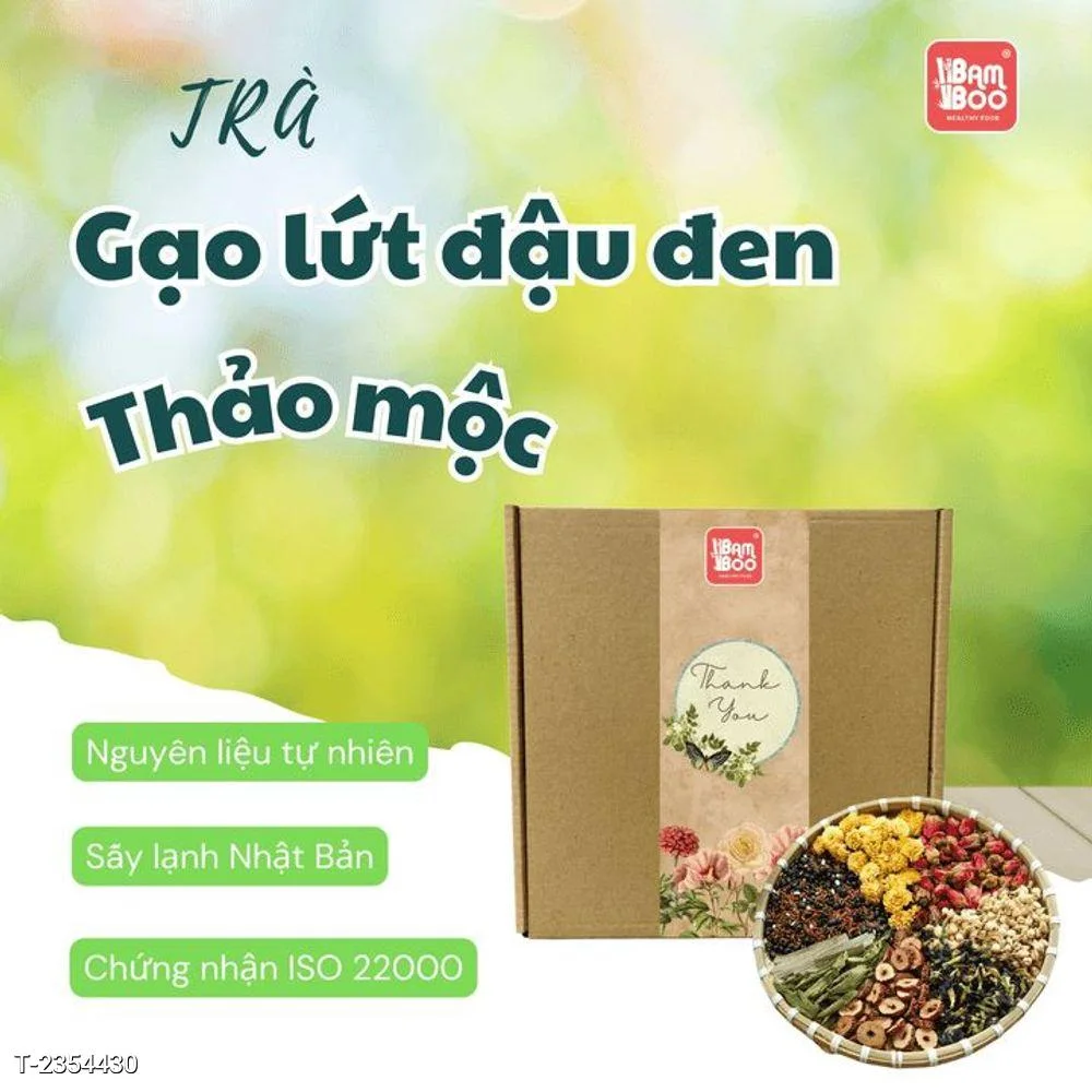 Trà gạo lứt đậu đen hoa cúc 8 vị đẹp da
