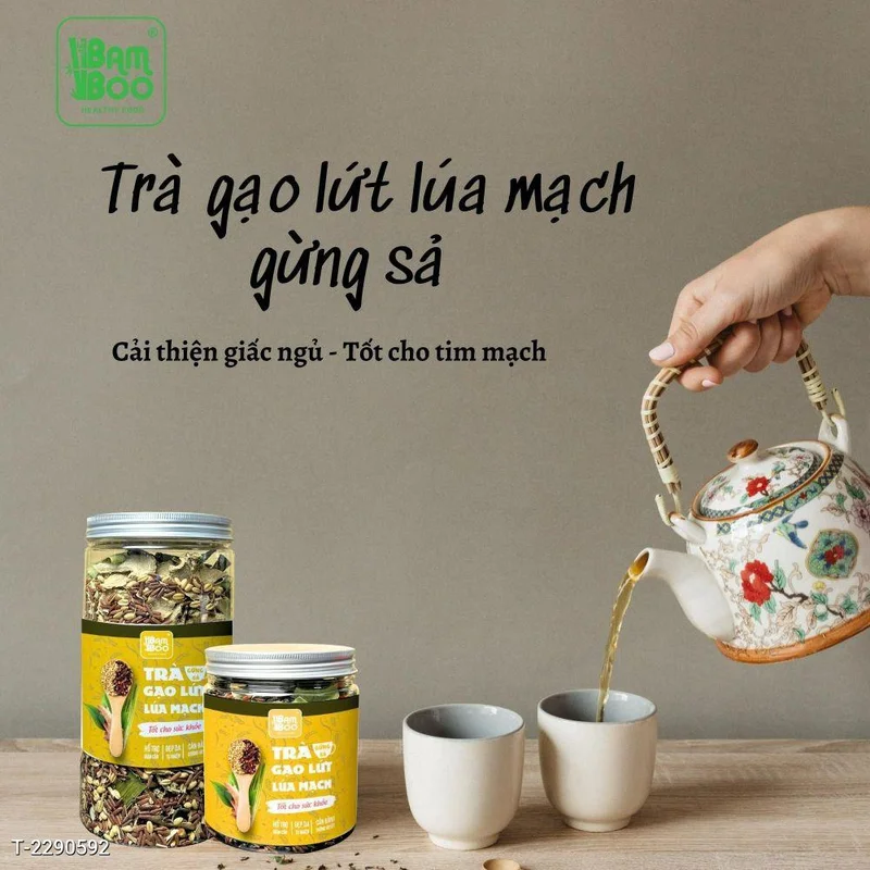 Trà gạo lứt lúa mạch gừng sả