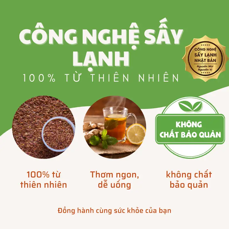 Trà gạo lứt lúa mạch gừng sả