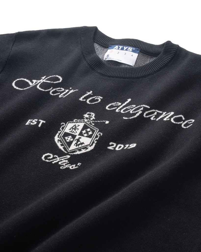 ATYS® HEIRLOOM KNIT SWEATER (Đen)