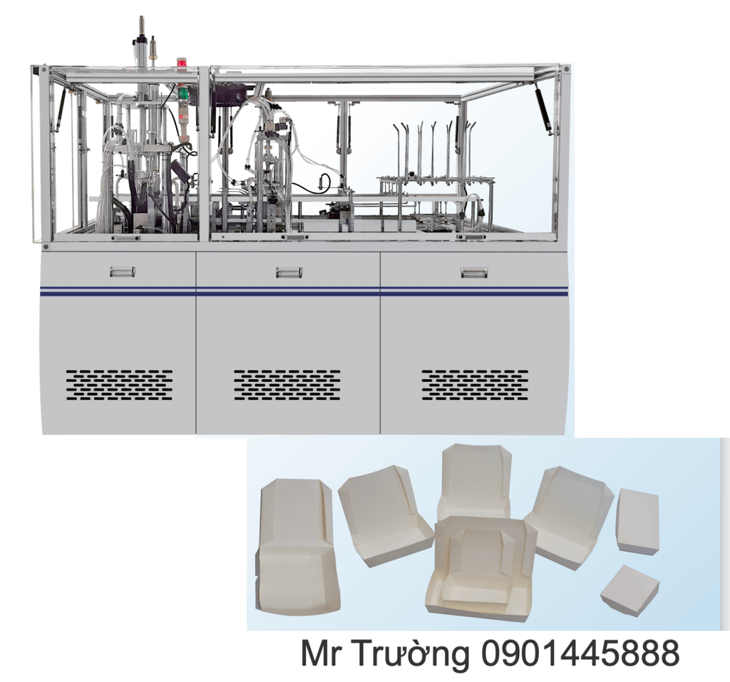 Máy định hình hộp cơm giấy tự động nắp gập CHJ-E