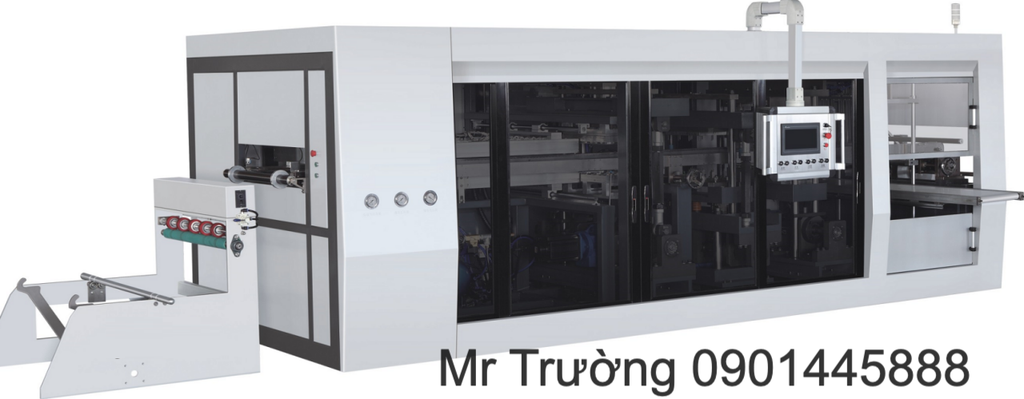 Máy hút nhựa định hình 4 trạm tự động áp trên áp dưới