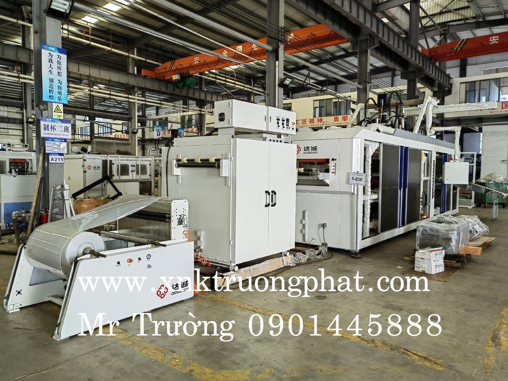 Máy hút nhựa định hình, kiểu khuôn lật toàn tự động