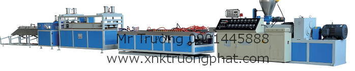 máy đùn nhựa Tấm ốp nhựa  PVC  (khổ 400mm)