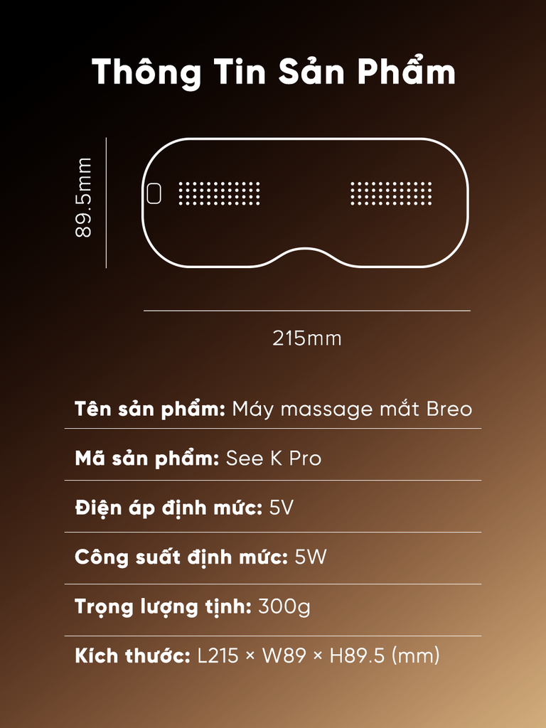 Máy Massage Mắt Breo See K Pro