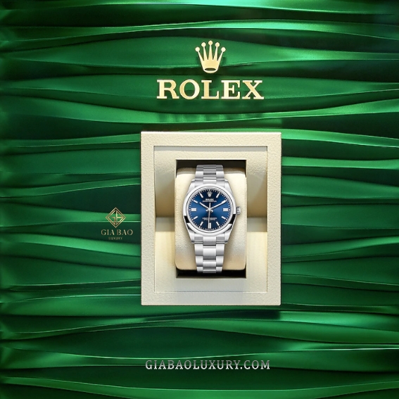 Đồng Hồ Rolex Oyster Perpetual 36 126000 Mặt Số Xanh Dương