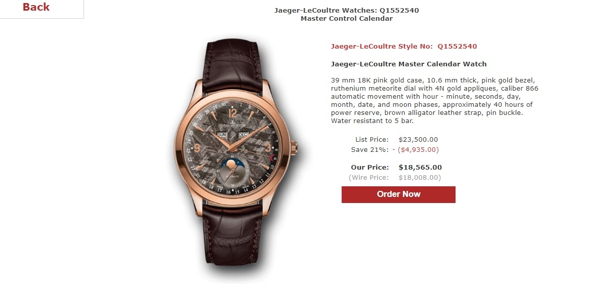 Đồng Hồ Jaeger-Lecoultre Master Automatic Ruthenium Meteorite Dial Q1552540