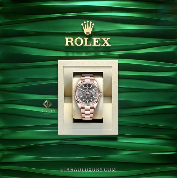 Đồng hồ Rolex Sky-Dweller 326935 Mặt Số Rhodium