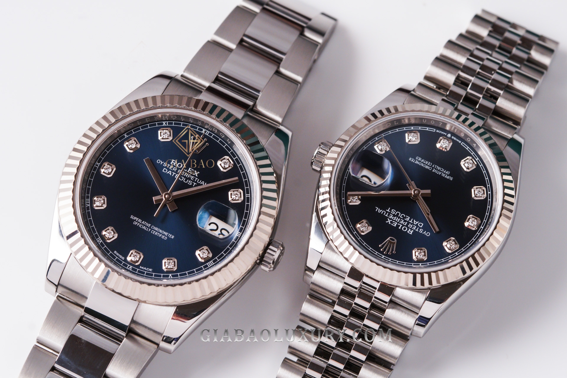 Đồng Hồ Rolex Datejust 41 126334 Mặt Số Xanh Nạm Kim Cương Dây Đeo Oyster