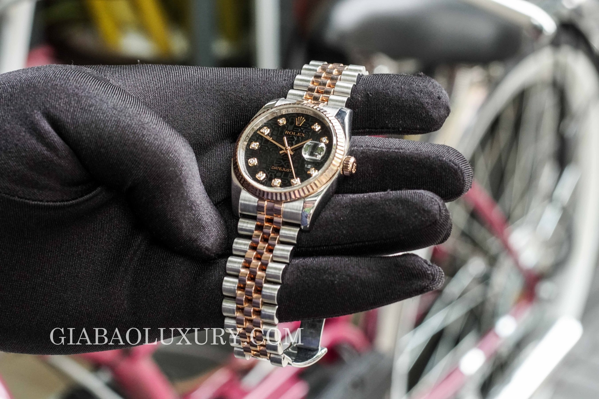 Đồng Hồ Rolex Datejust 116231 Mặt Vi Tính Đen