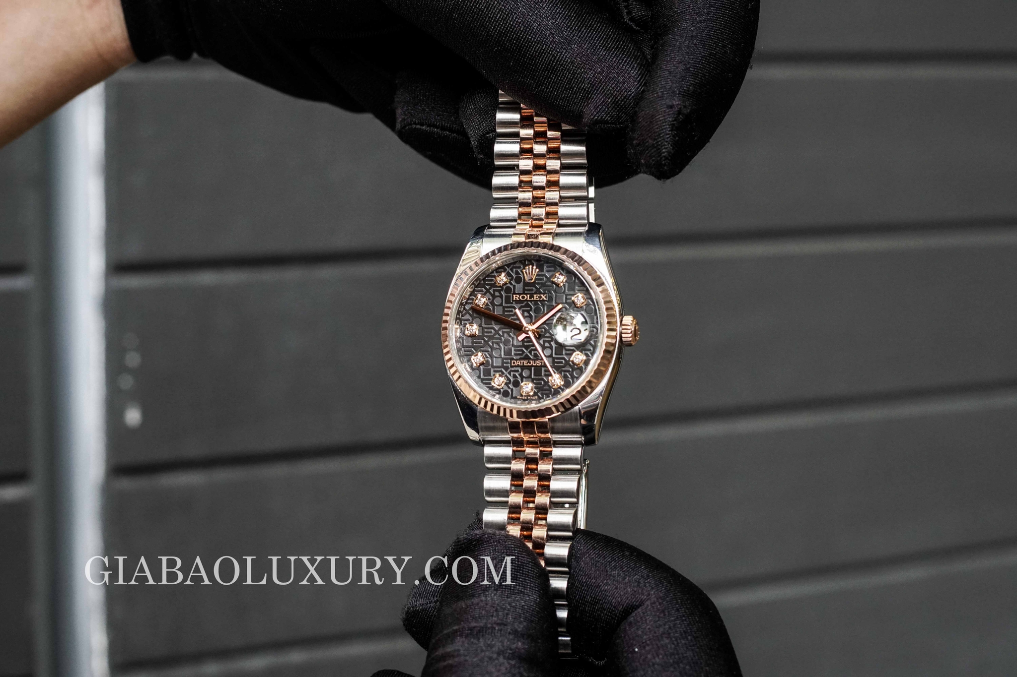 Đồng Hồ Rolex Datejust 116231 Mặt Vi Tính Đen