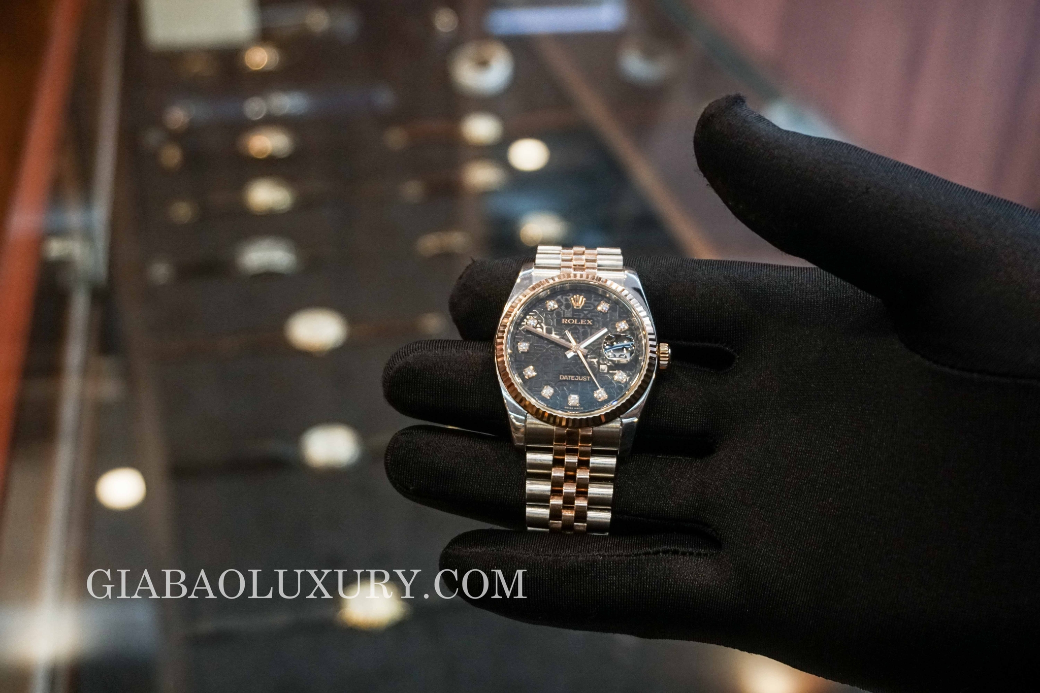 Đồng Hồ Rolex Datejust 116231 Mặt Vi Tính Đen