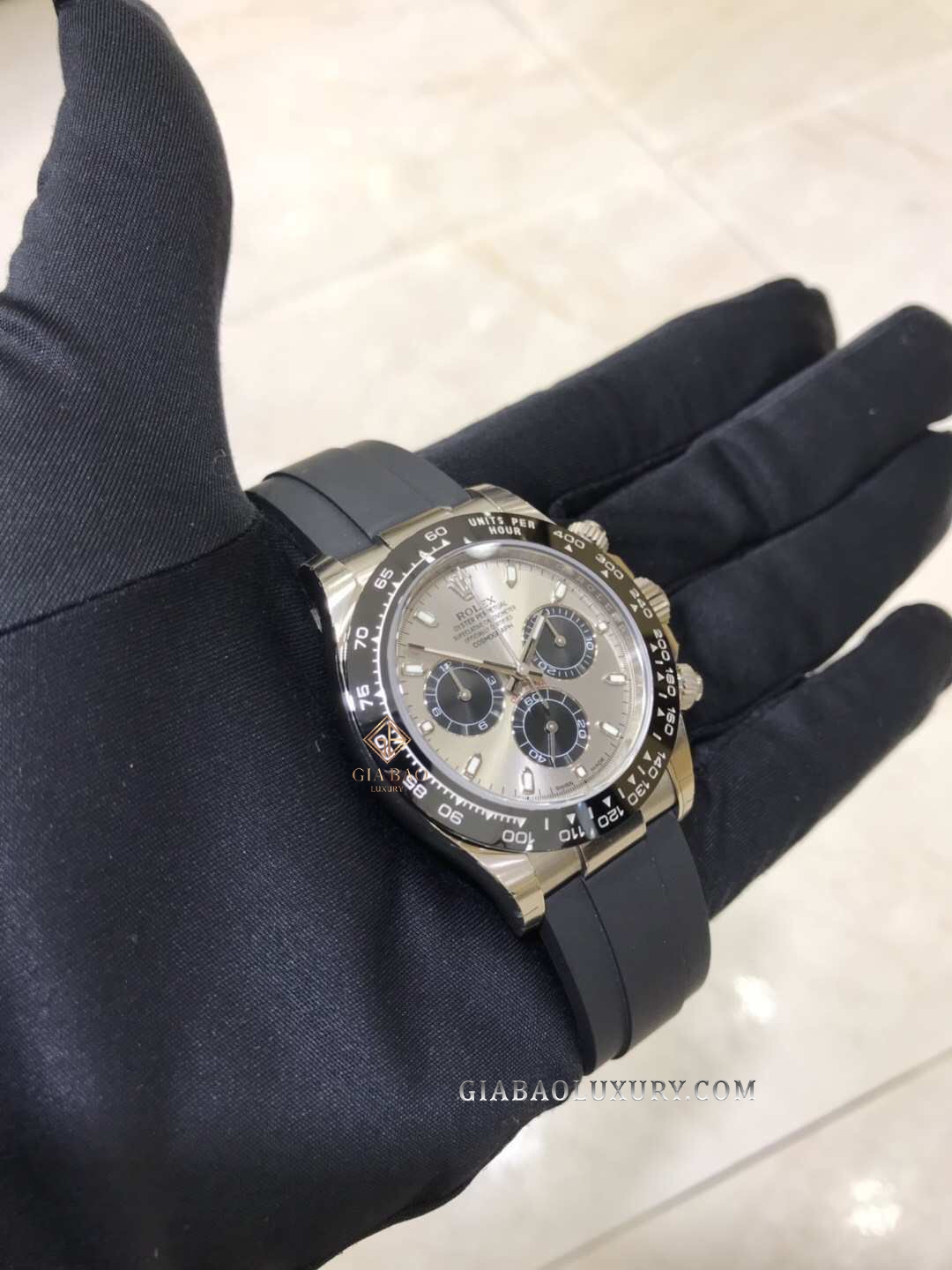 Đồng Hồ Rolex Cosmograph Daytona 116519LN Mặt Số Xám