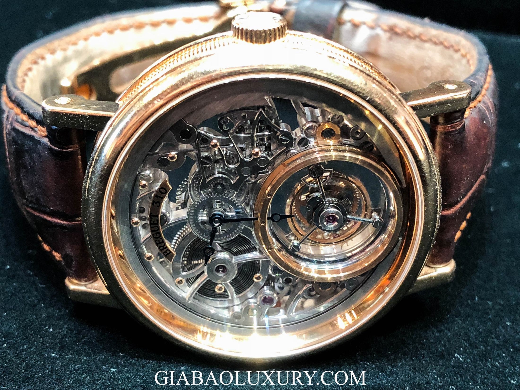 Đồng hồ Breguet Skeletonised Tourbillon 5335BR Vàng hồng