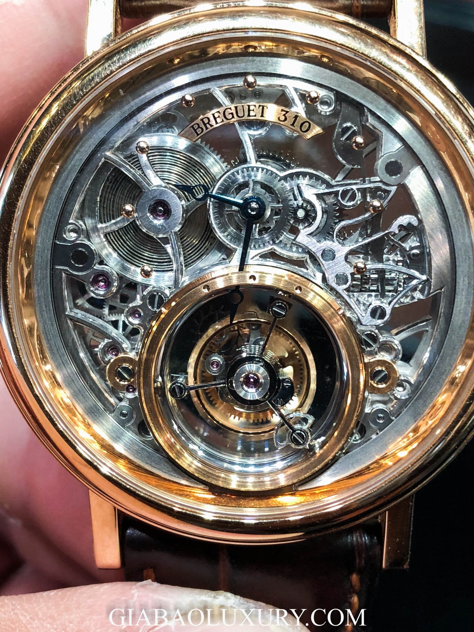 Đồng hồ Breguet Skeletonised Tourbillon 5335BR Vàng hồng