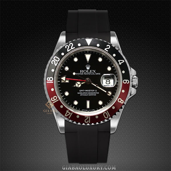 Dây cao su Rubber B dành cho đồng hồ Rolex GMT Master II Non - Ceramic - Classic Series