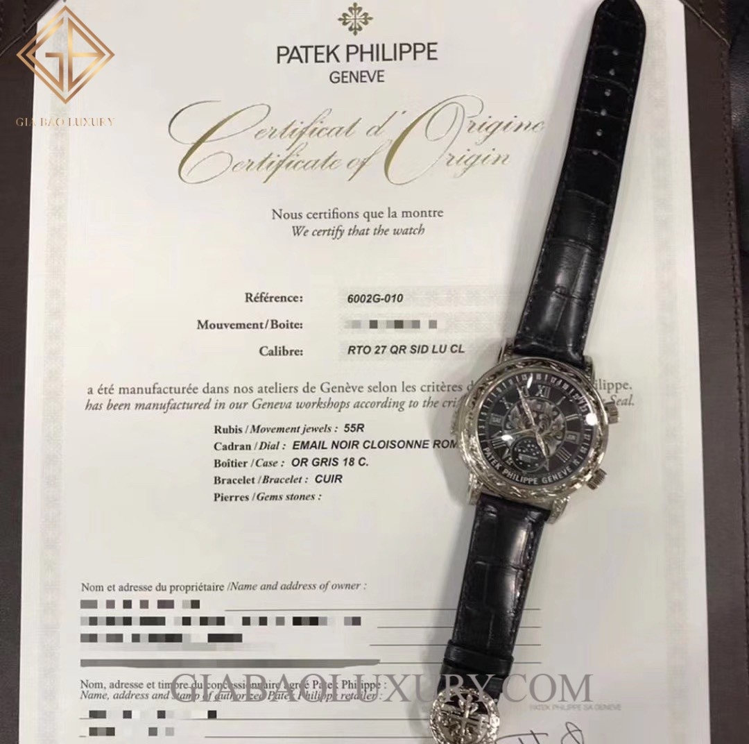 Đồng Hồ Patek Philippe Grand Complications 6002G-010