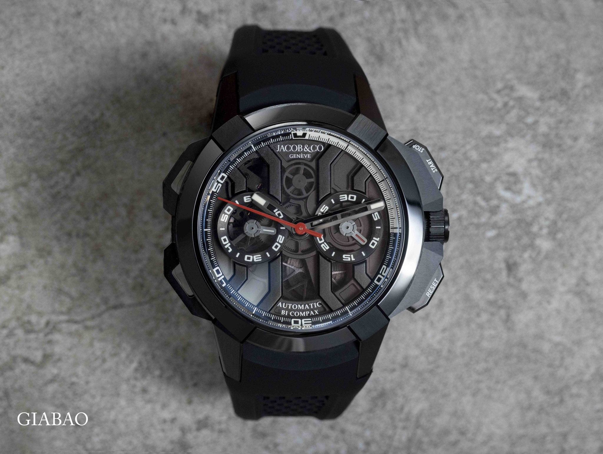 Đồng Hồ Jacob & Co Epic X Chrono Black Titanium Ceramic Bezel EC400.21.AB.AB.A