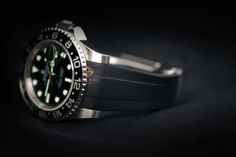 Dây cao su Rubber B dành cho đồng hồ Rolex GMT Master - Tang Buckle Series