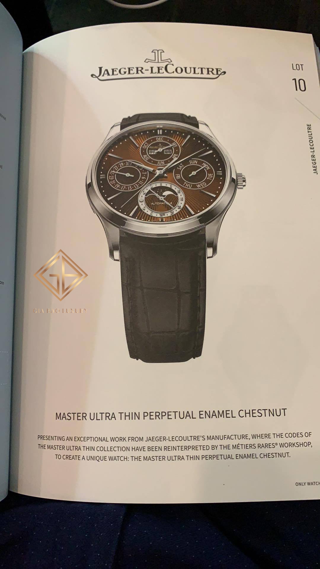 Chiếc Đồng Hồ Jaeger-Lecoultre Master Ultra Thin Perpetual Enamel Chestnut