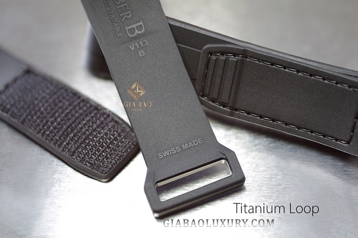 Dây cao su Rubber B dành cho đồng hồ Rolex Yachtmaster 40mm (20mm Lug Space)  - Velcro® Series