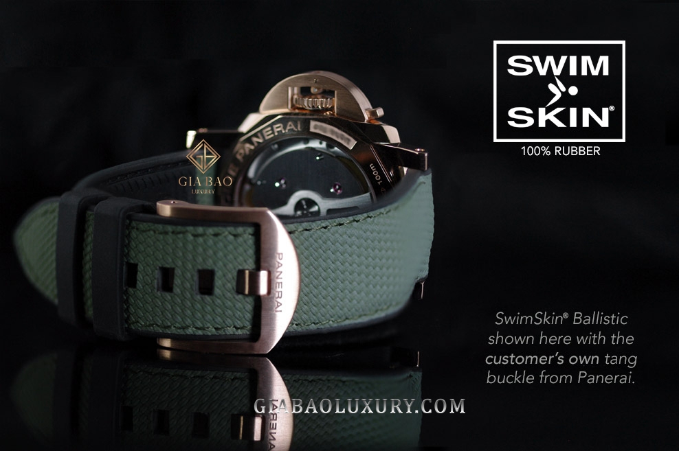 Dây cao su Rubber B dành cho đồng hồ Panerai Luminor Submersible 44mm - SwimSkin® Ballistic
