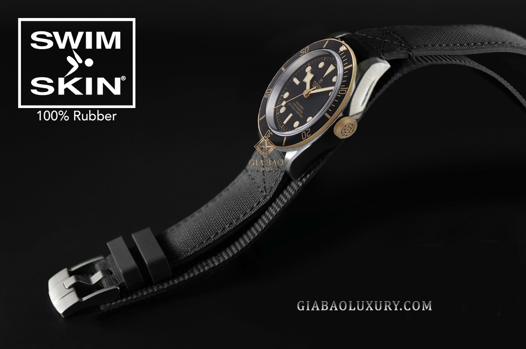 Dây cao su Rubber B dành cho đồng hồ Rolex Sea-Dweller 40mm Ref. 16600 phiên bản vành bezel Non - Ceramic Combat Strap 20mm - CUFF Series