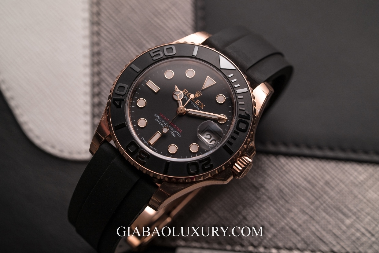 Đồng Hồ Rolex Yacht-Master 268655 Mặt Số Đen