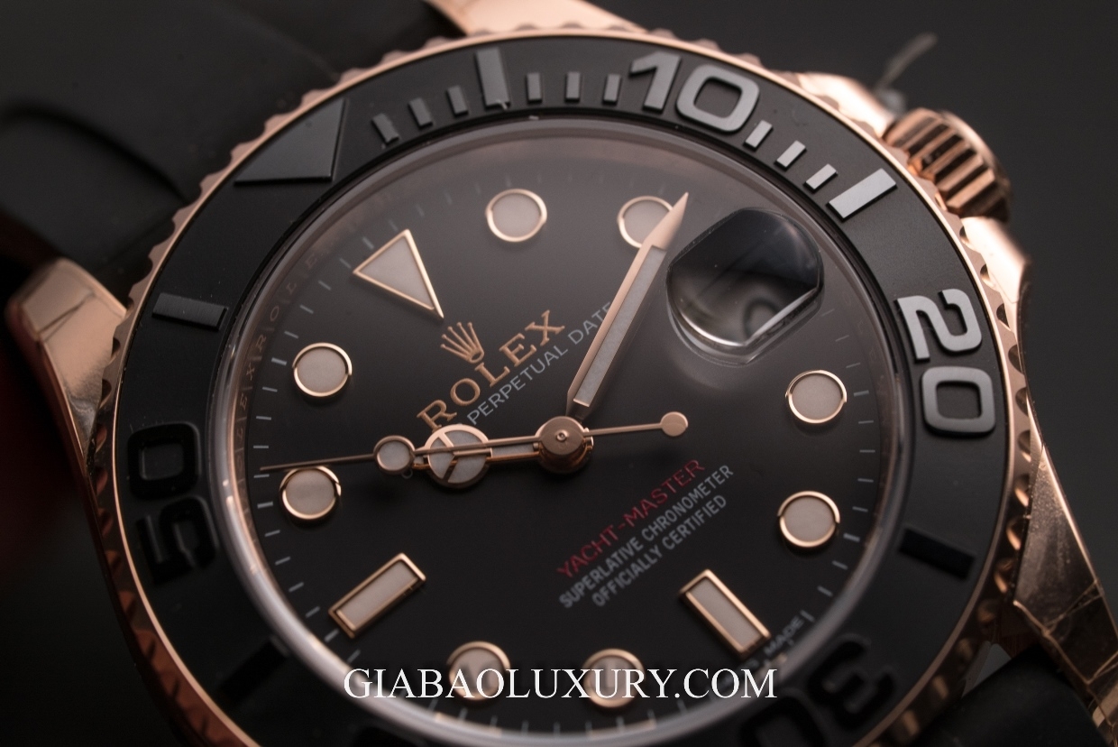 Đồng Hồ Rolex Yacht-Master 268655 Mặt Số Đen