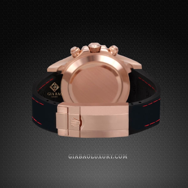 Dây cao su Rubber B cho đồng hồ Rolex Daytona phiên bản dây da vỏ vàng hồng - Couture Series