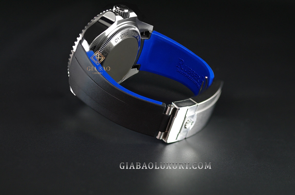 Dây cao su Rubber B dành cho đồng hồ Rolex Sea-Dweller DEEPSEA 44mm Ref. 126660 vành Ceramic khóa Glidelock (2018 - nay) - Glidelock Edition VulChromatic®