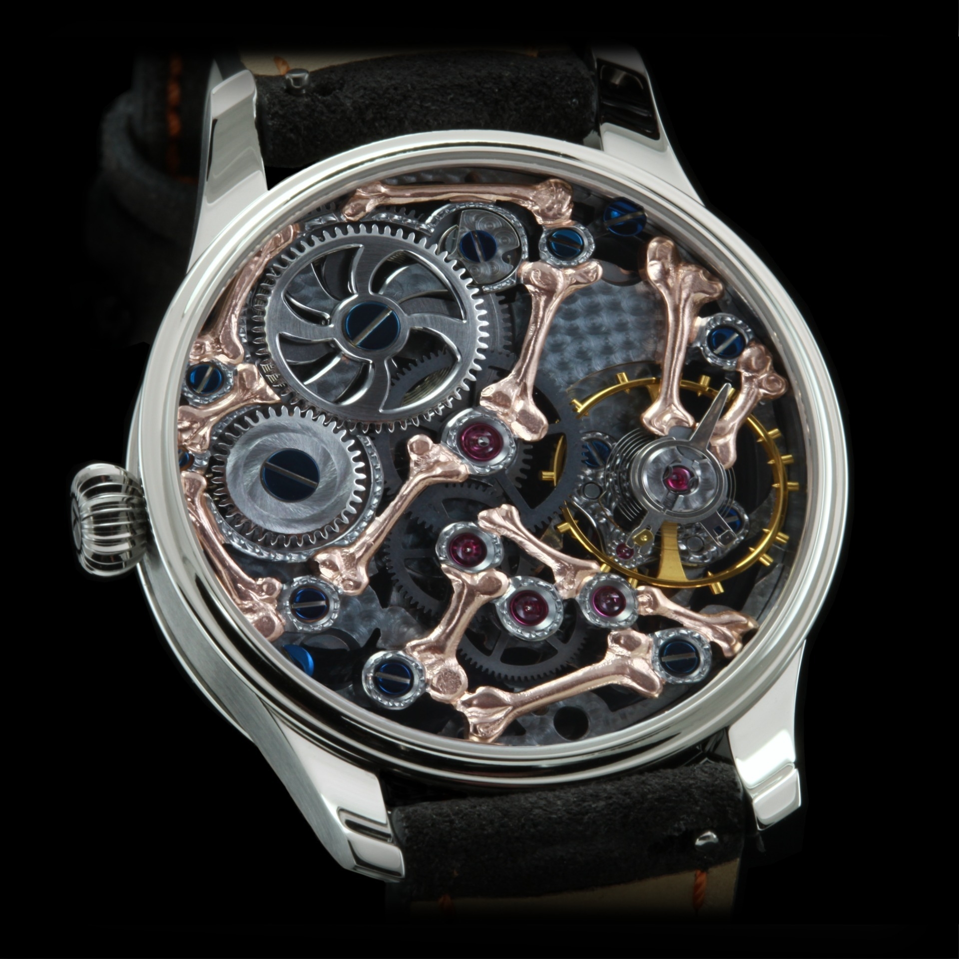 Đồng hồ đeo tay KUDOKE Real Skeleton