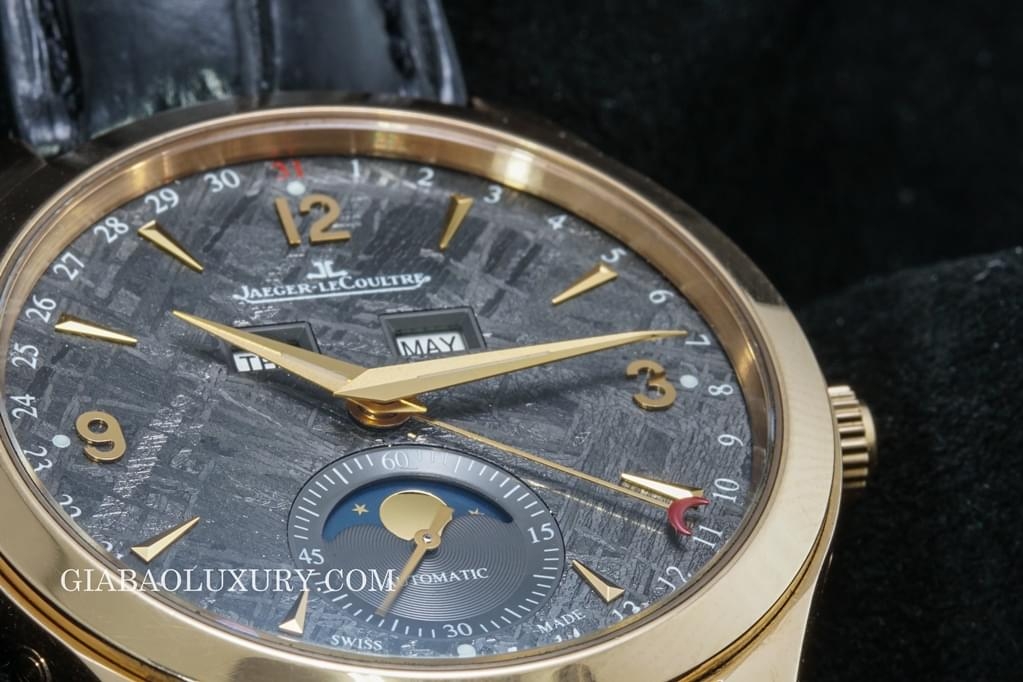 đồng hồ jaeger le-courtre master calendar ruthenium meteorite dial