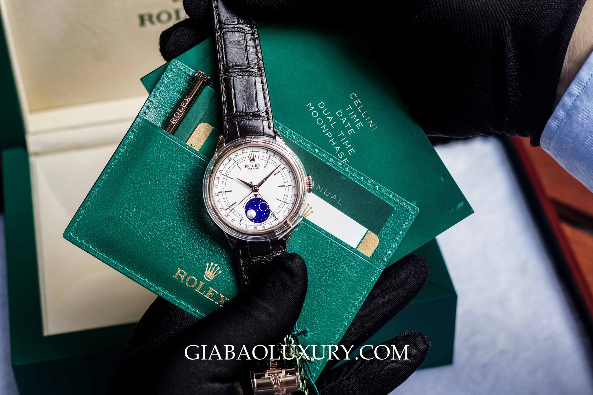 Đồng Hồ Rolex Cellini MoonPhase 50535