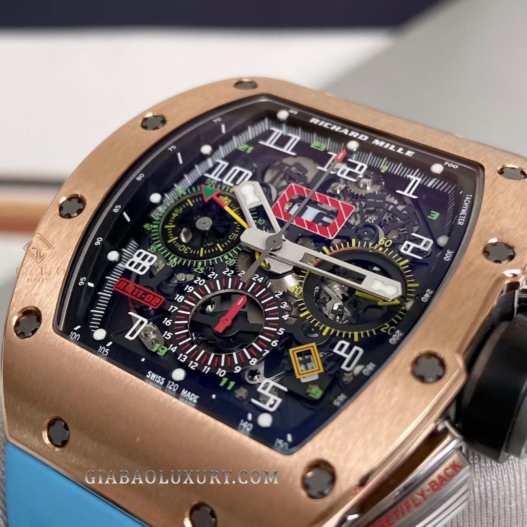 Đồng Hồ Richard Mille RM011-02 Vàng Hồng Và Titanium