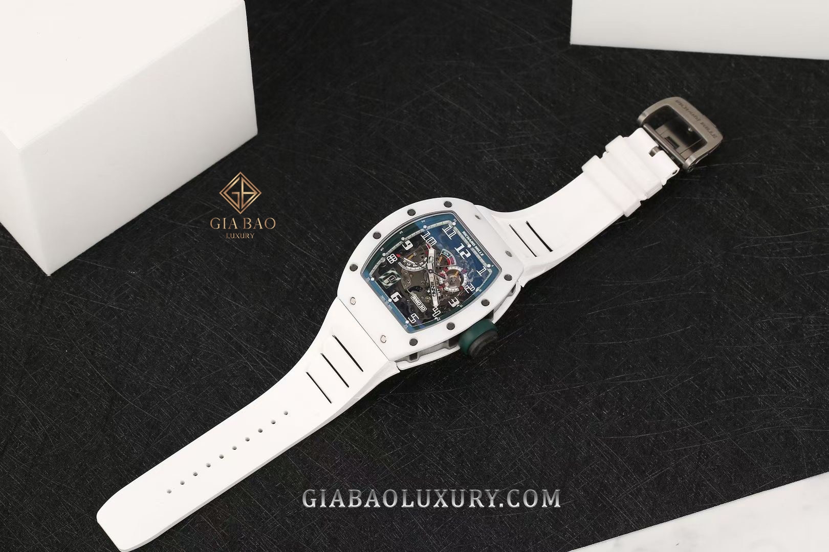 Đồng Hồ Richard Mille RM030 AO-TI-ATZ Gốm Trắng