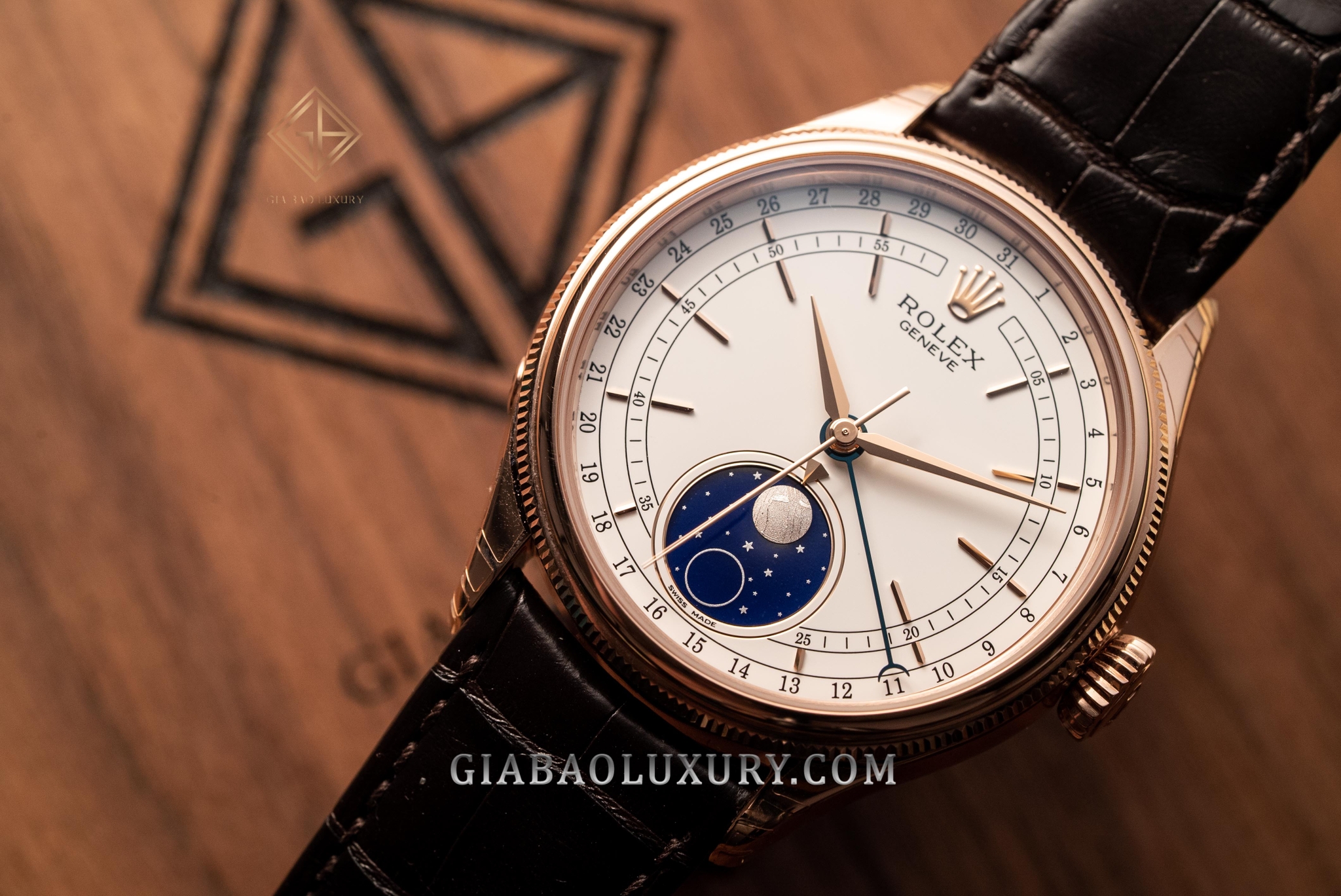 Đồng Hồ Rolex Cellini Moonphase 50535