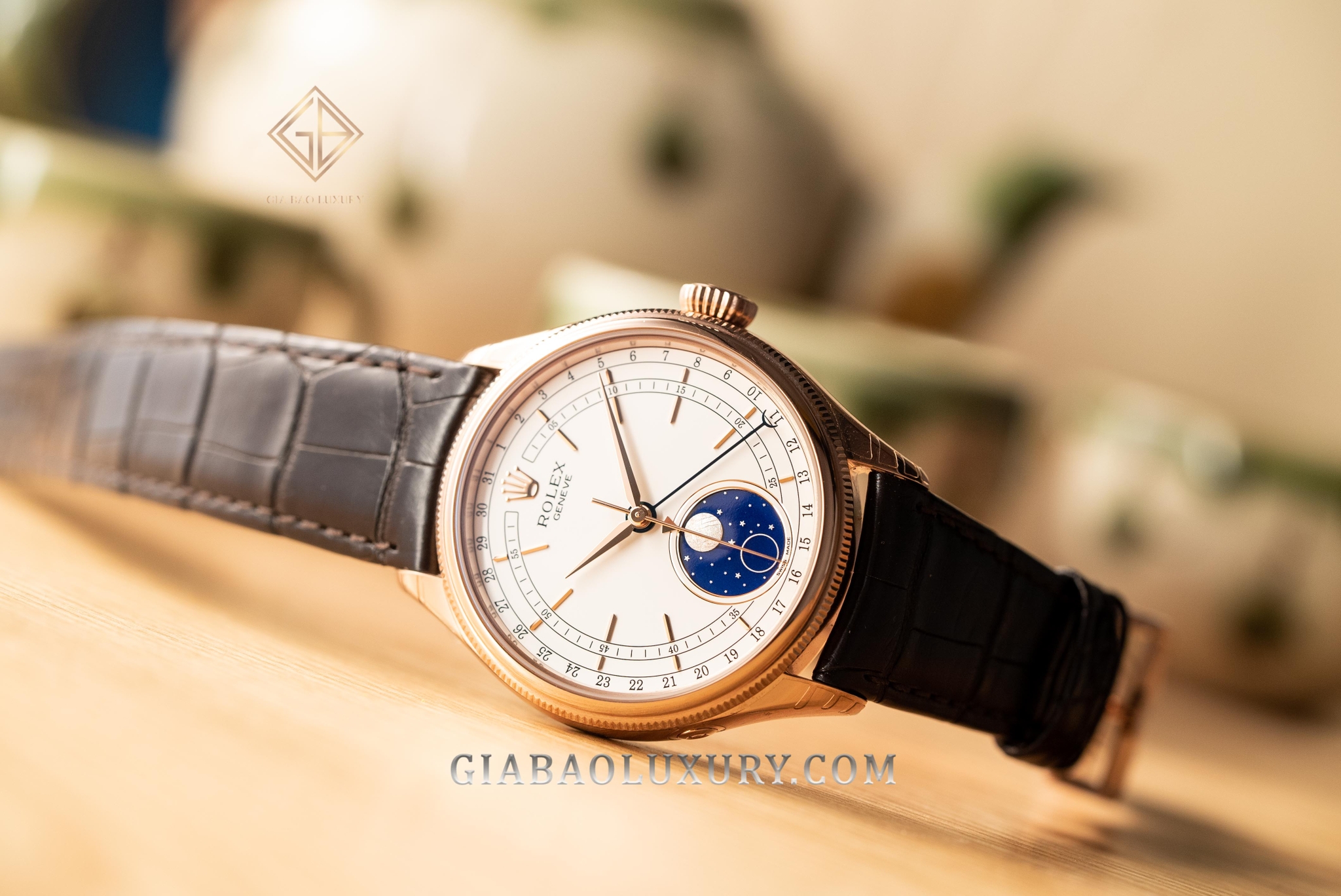 Đồng Hồ Rolex Cellini Moonphase 50535